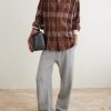 Checked Cashmere Shirt - OU Checked Cashmere Shirt - OU