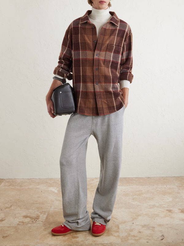 Checked Cashmere Shirt - OU Checked Cashmere Shirt - OU