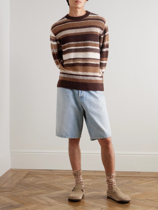 Striped Cashmere Sweater - OU Striped Cashmere Sweater - OU