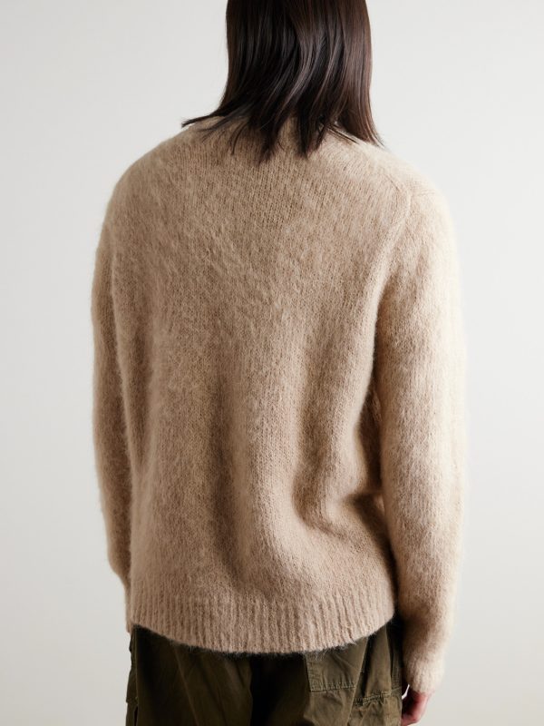 Thistle Brushed Suri Alpaca-Blend Sweater - BK Thistle Brushed Suri Alpaca-Blend Sweater - BK