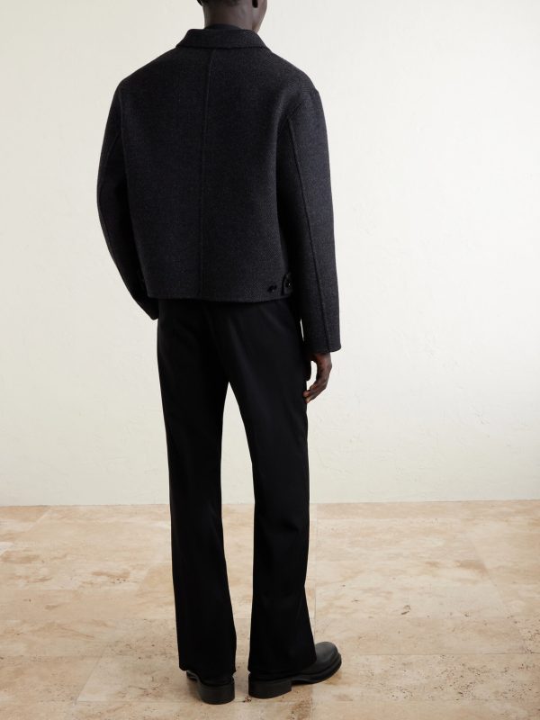 Virgin Wool Blouson Jacket - BK