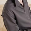 Twill Zip-Up Overshirt - CU