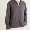 Twill Zip-Up Overshirt - FR