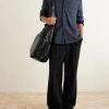 Camp-Collar Checked Wool and Linen-Blend Shirt - OU Camp-Collar Checked Wool and Linen-Blend Shirt - OU