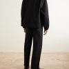 Straight-Leg Cotton Trousers - BK