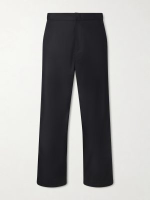 Straight-Leg Cotton Trousers Straight-Leg Cotton Trousers