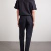 Tapered Cotton Trousers - BK Tapered Cotton Trousers - BK