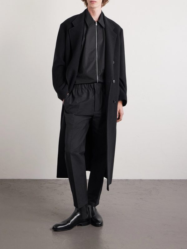 Tapered Cotton Trousers - OU Tapered Cotton Trousers - OU