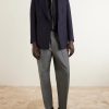 Tapered-Leg Cotton Trousers - OU Tapered-Leg Cotton Trousers - OU
