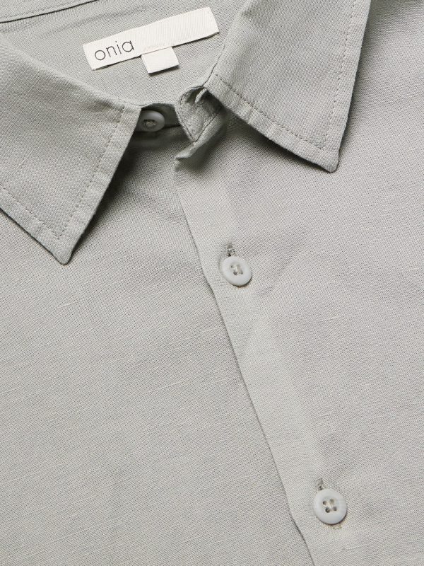 Air Spread-Collar Linen and Lyocell-Blend Shirt - CU Air Spread-Collar Linen and Lyocell-Blend Shirt - CU