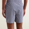 Charles Straight-Leg Mid-Length Checked Swim Shorts - BK