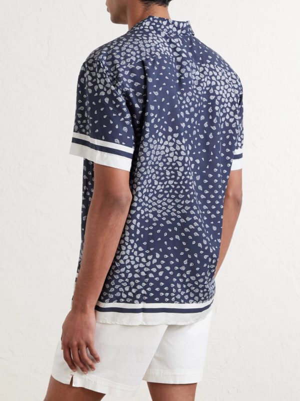 Camp-Collar Paisley-Print TENCEL™ Lyocell Shirt - BK Camp-Collar Paisley-Print TENCEL™ Lyocell Shirt - BK