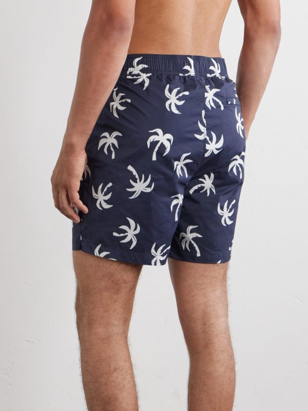 Charles Straight-Leg Mid-Lenght Printed Swim Shorts - BK