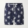 Charles Straight-Leg Mid-Lenght Printed Swim Shorts