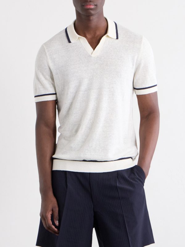 Linen Polo Shirt - FR Linen Polo Shirt - FR