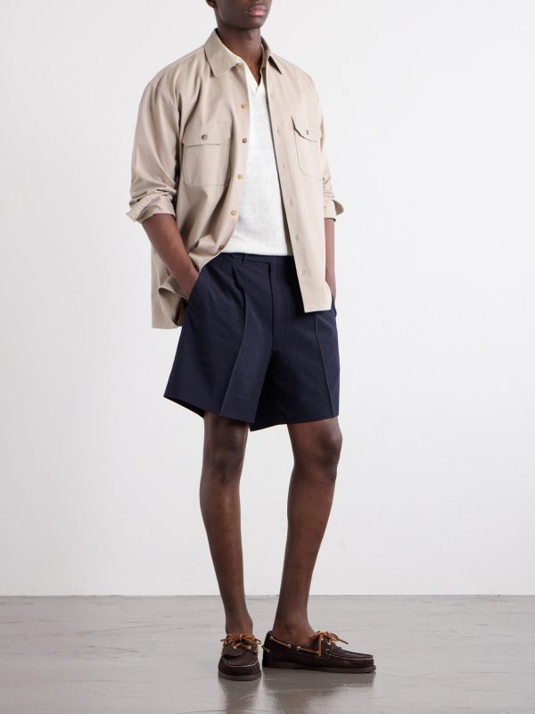 Linen Polo Shirt - OU Linen Polo Shirt - OU