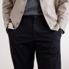 Straight-Leg Cotton-Blend Trousers - CU Straight-Leg Cotton-Blend Trousers - CU