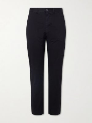 Straight-Leg Cotton-Blend Trousers Straight-Leg Cotton-Blend Trousers