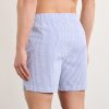 Charles Straight-Fit Mid-Length Striped Seersucker Swim Shorts - BK