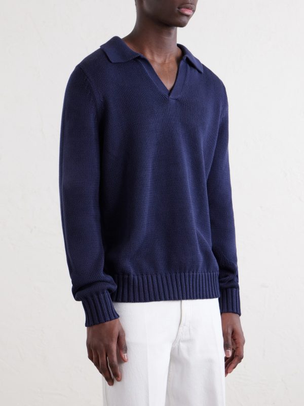 Cotton Polo Sweater - FR Cotton Polo Sweater - FR