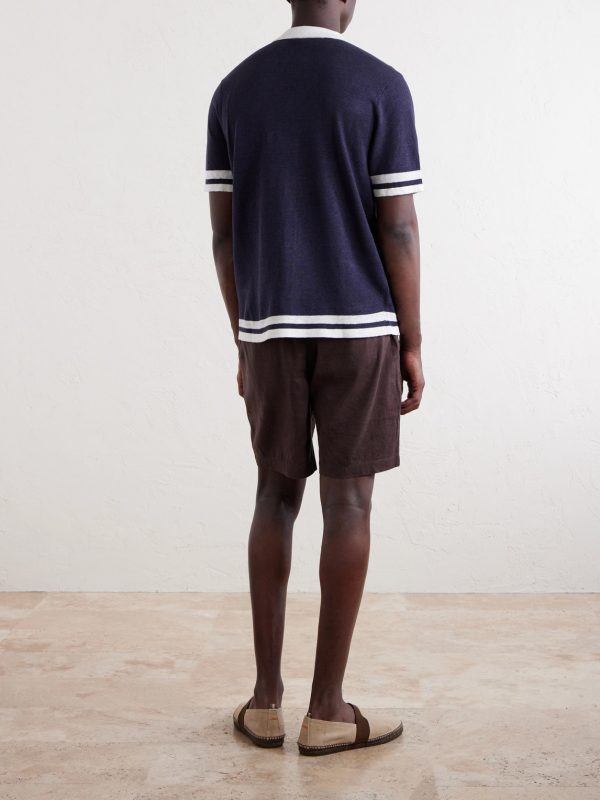 Camp-Collar Linen Shirt - BK Camp-Collar Linen Shirt - BK
