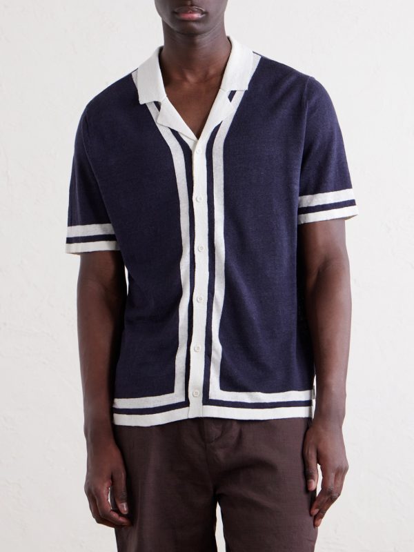 Camp-Collar Linen Shirt - FR Camp-Collar Linen Shirt - FR