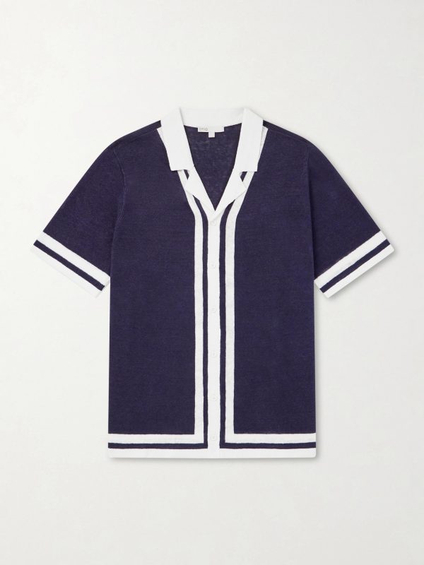 Camp-Collar Linen Shirt Camp-Collar Linen Shirt