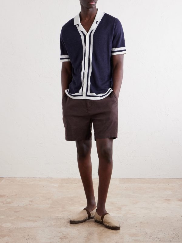 Camp-Collar Linen Shirt - OU Camp-Collar Linen Shirt - OU