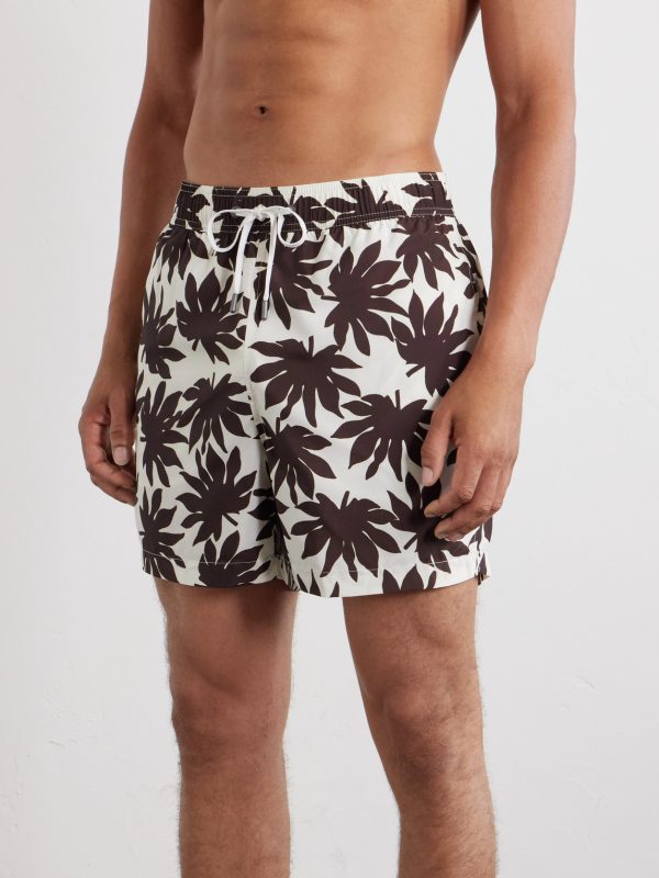 Charles Straight-Leg Printed Swim Shorts - OU