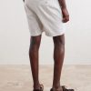 Straight-Leg Linen-Blend Shorts - BK Straight-Leg Linen-Blend Shorts - BK