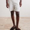 Straight-Leg Linen-Blend Shorts - FR Straight-Leg Linen-Blend Shorts - FR