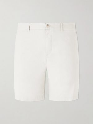 Straight-Leg Linen-Blend Shorts Straight-Leg Linen-Blend Shorts