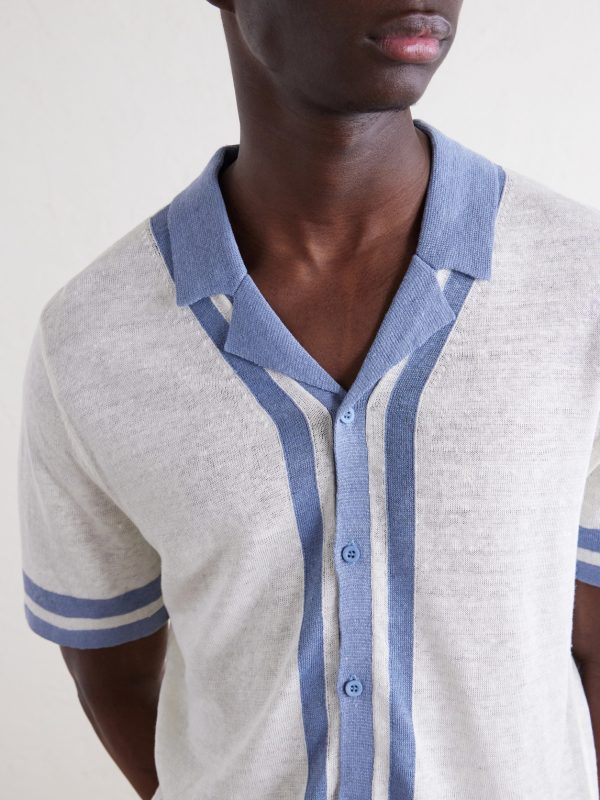 Camp-Collar Linen Shirt - CU Camp-Collar Linen Shirt - CU