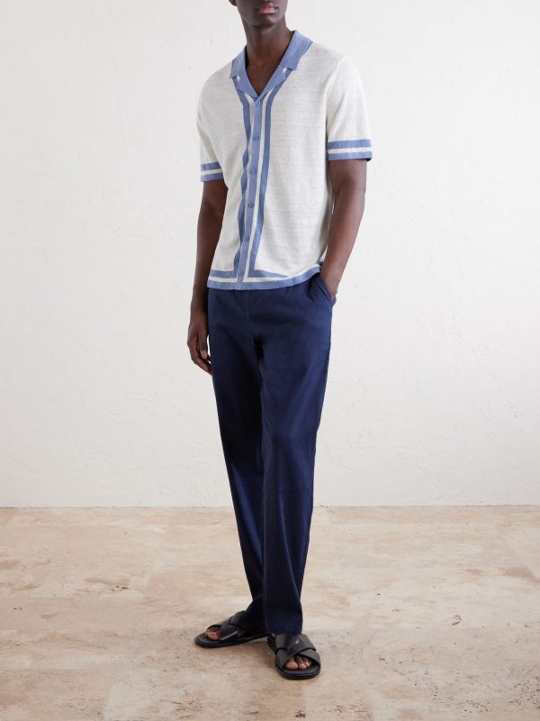Camp-Collar Linen Shirt - OU Camp-Collar Linen Shirt - OU