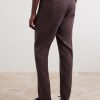 Straight-Leg Linen-Blend Trousers - BK