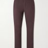 Straight-Leg Linen-Blend Trousers