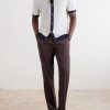 Straight-Leg Linen-Blend Trousers - OU
