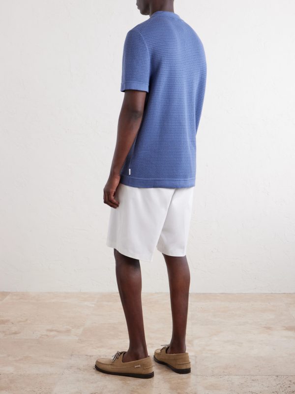 Open-Knit Cotton Shirt - BK