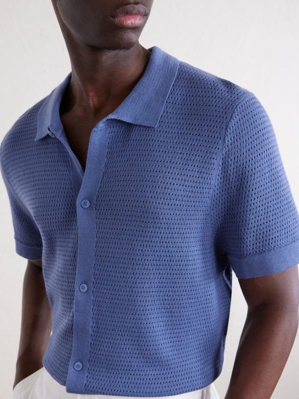 Open-Knit Cotton Shirt - CU