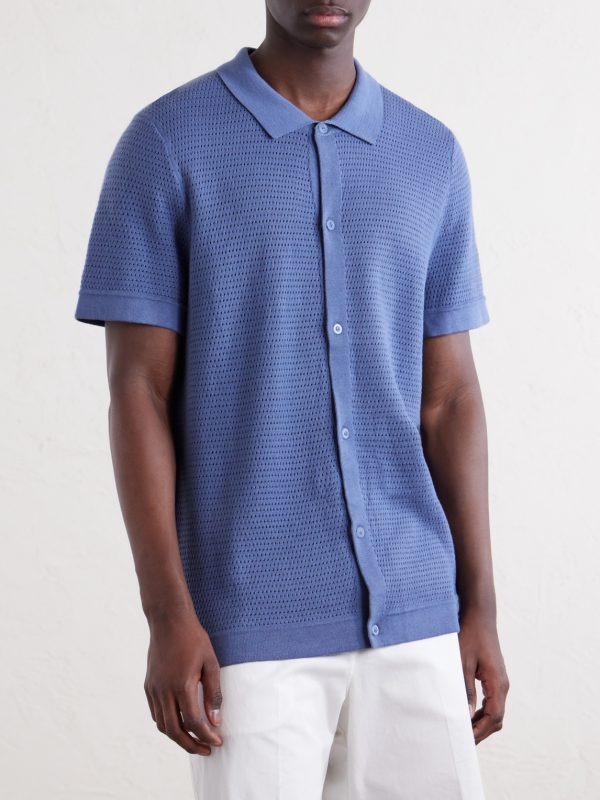 Open-Knit Cotton Shirt - FR