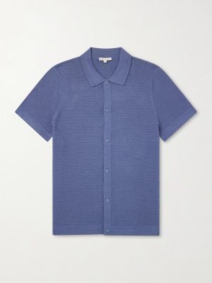 Open-Knit Cotton Shirt Open-Knit Cotton Shirt