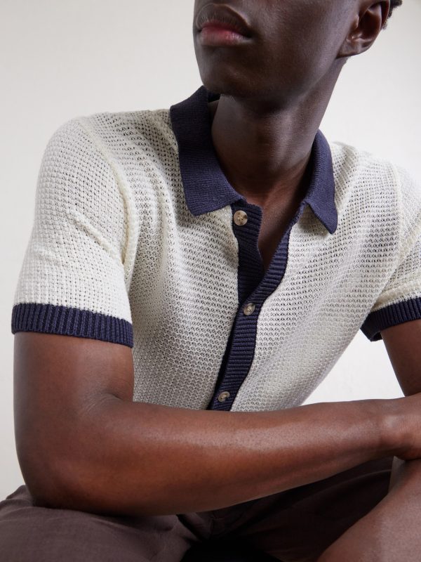 Crocheted Linen Shirt - CU Crocheted Linen Shirt - CU