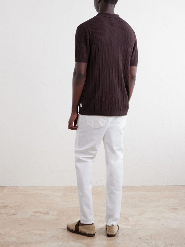 Ribbed-Knit Cotton-Blend Boucle Shirt - BK
