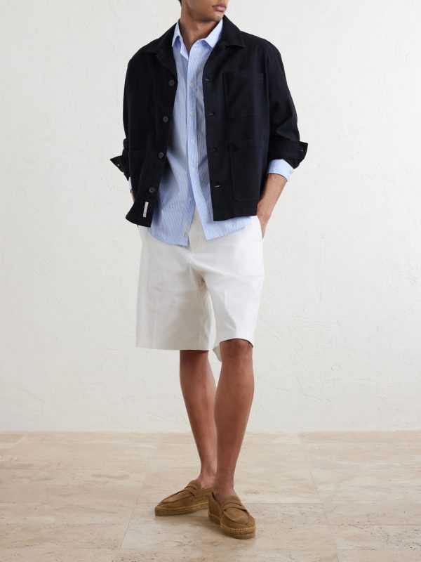 Cotton-Blend Twill Chore Jacket - OU