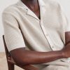 Camp-Collar Linen, Silk and Cotton-Blend Shirt - CU