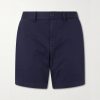 Straight-Leg Cotton-Blend Shorts Straight-Leg Cotton-Blend Shorts