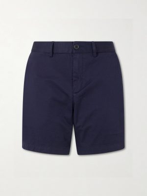 Straight-Leg Cotton-Blend Shorts Straight-Leg Cotton-Blend Shorts