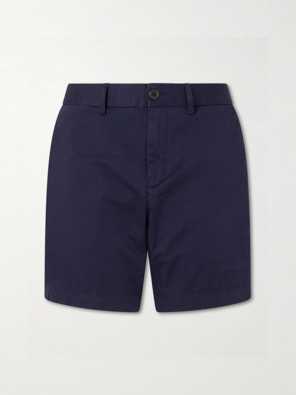 Straight-Leg Cotton-Blend Shorts Straight-Leg Cotton-Blend Shorts