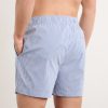 Charles Straight-Fit Mid-Length Striped Seersucker Swim Shorts - BK Charles Straight-Fit Mid-Length Striped Seersucker Swim Shorts - BK