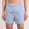 Charles Straight-Fit Mid-Length Striped Seersucker Swim Shorts - OU Charles Straight-Fit Mid-Length Striped Seersucker Swim Shorts - OU